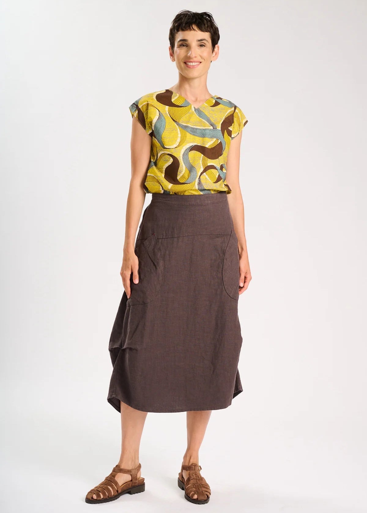 Milwaukee Fiesta Skirt ~ Chocolate