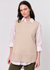 Chip Knit Vest ~ Natural