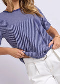 Hutch Stripe Tee ~ Navy and White