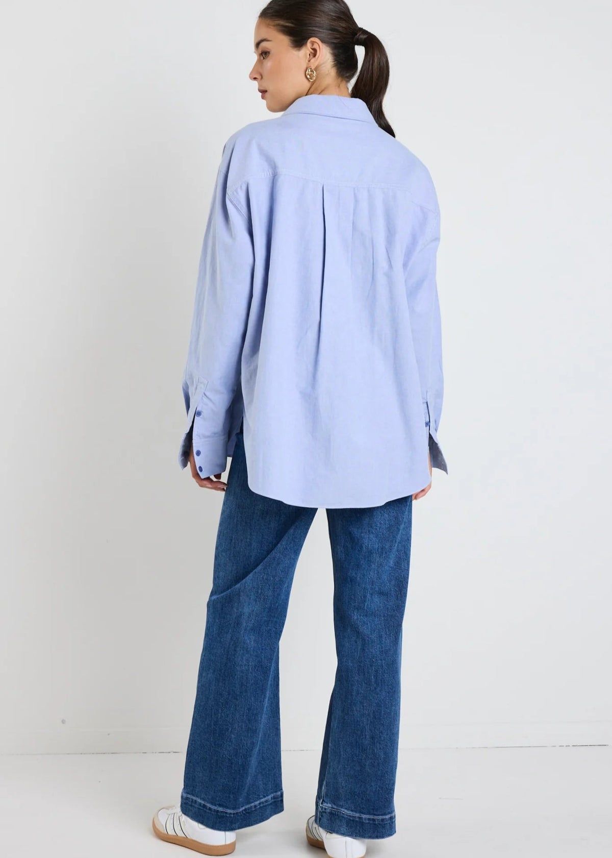 Signature Oxford Oversized Shirt ~ Blue