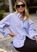 Signature Oxford Oversized Shirt ~ Blue