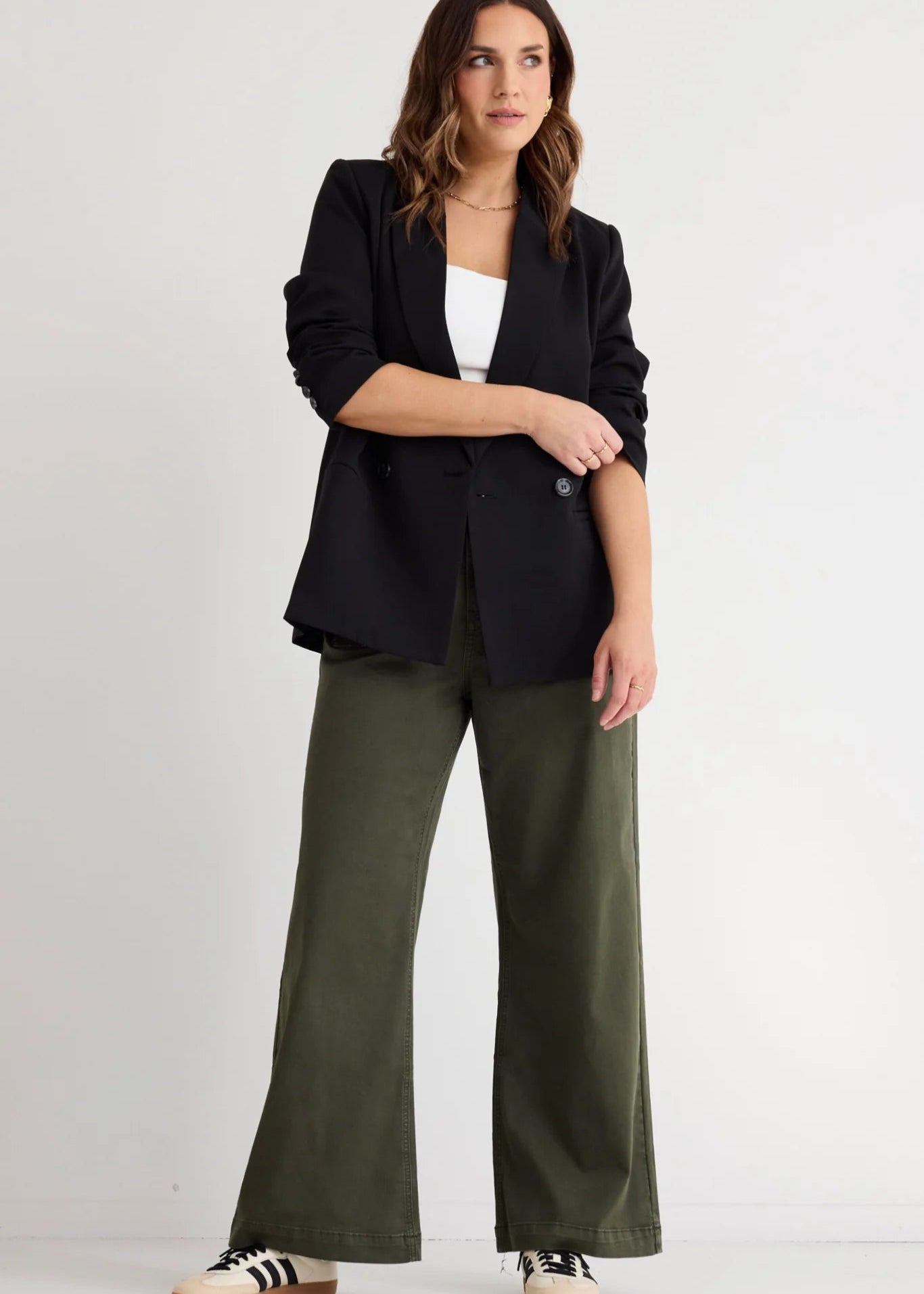 Zoey High Rise Jean ~ Dark Khaki