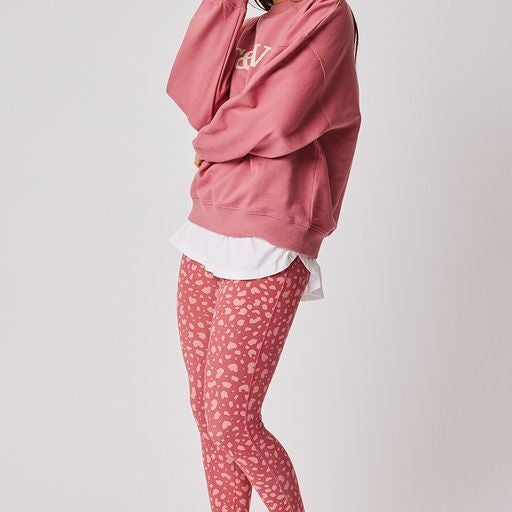 Pixie Leggings ~ Merlot Leopard