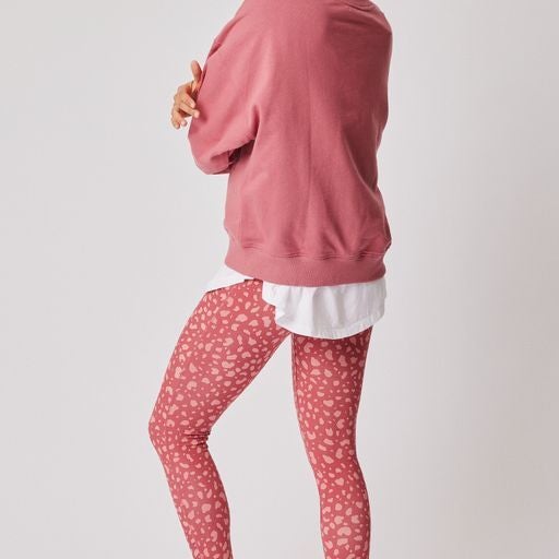 Pixie Leggings ~ Merlot Leopard