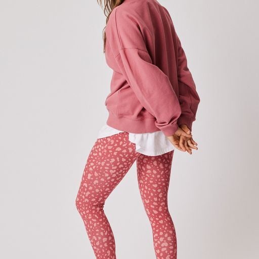 Pixie Leggings ~ Merlot Leopard