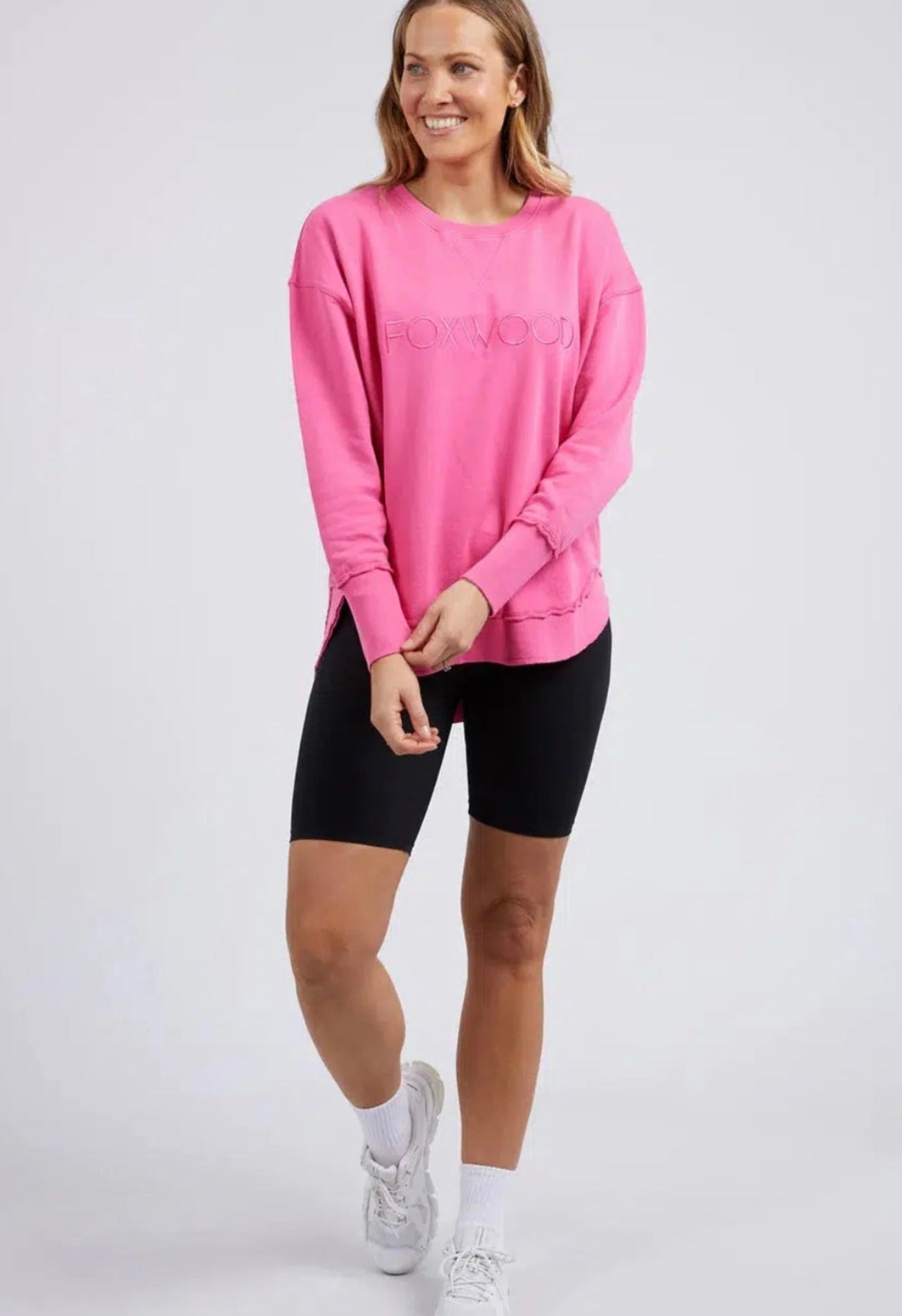 Simplified Crew ~ Bright Pink