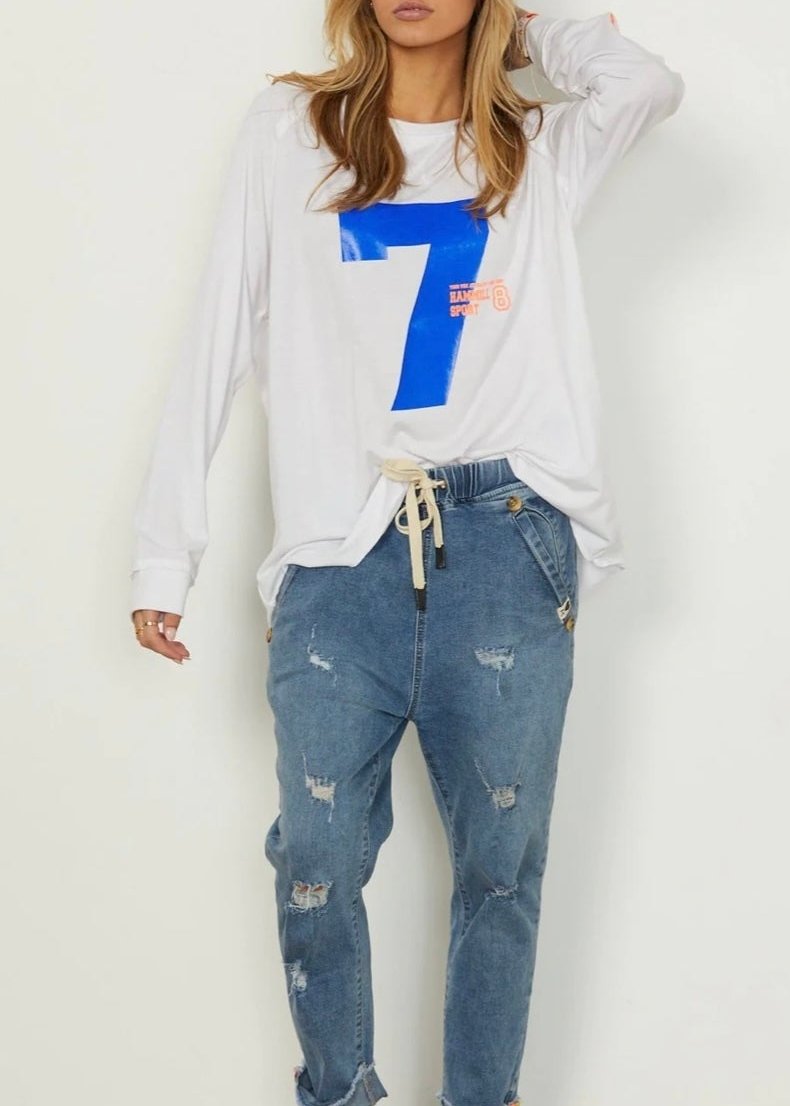 Sport L/S Tee ~ White