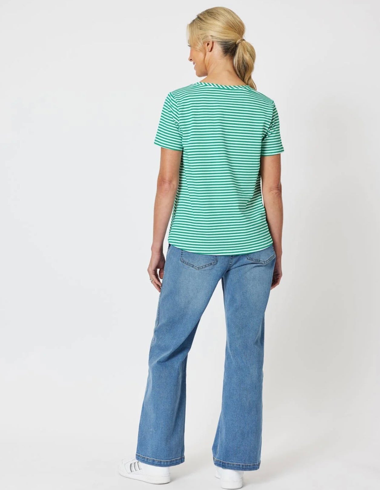 Stripe Tee ~ Emerald