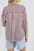Sunday Shirt ~ Choc/White Stripe