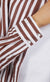 Sunday Shirt ~ Choc/White Stripe