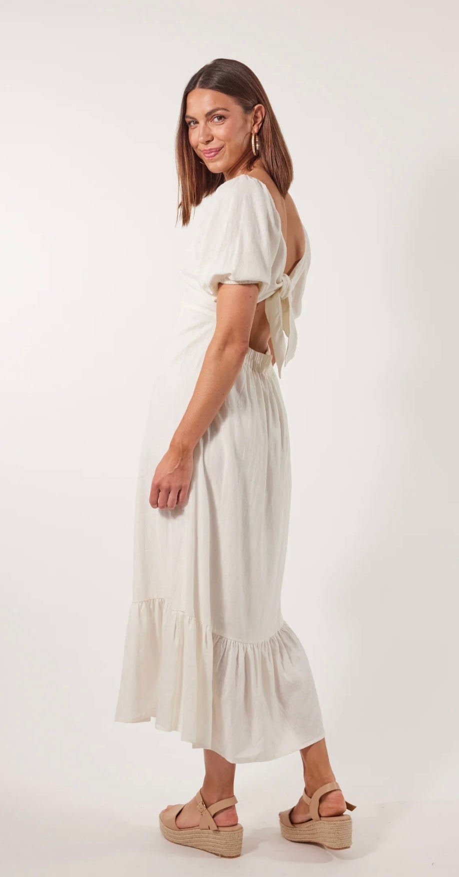 Flora Tie Dress ~ Lotus