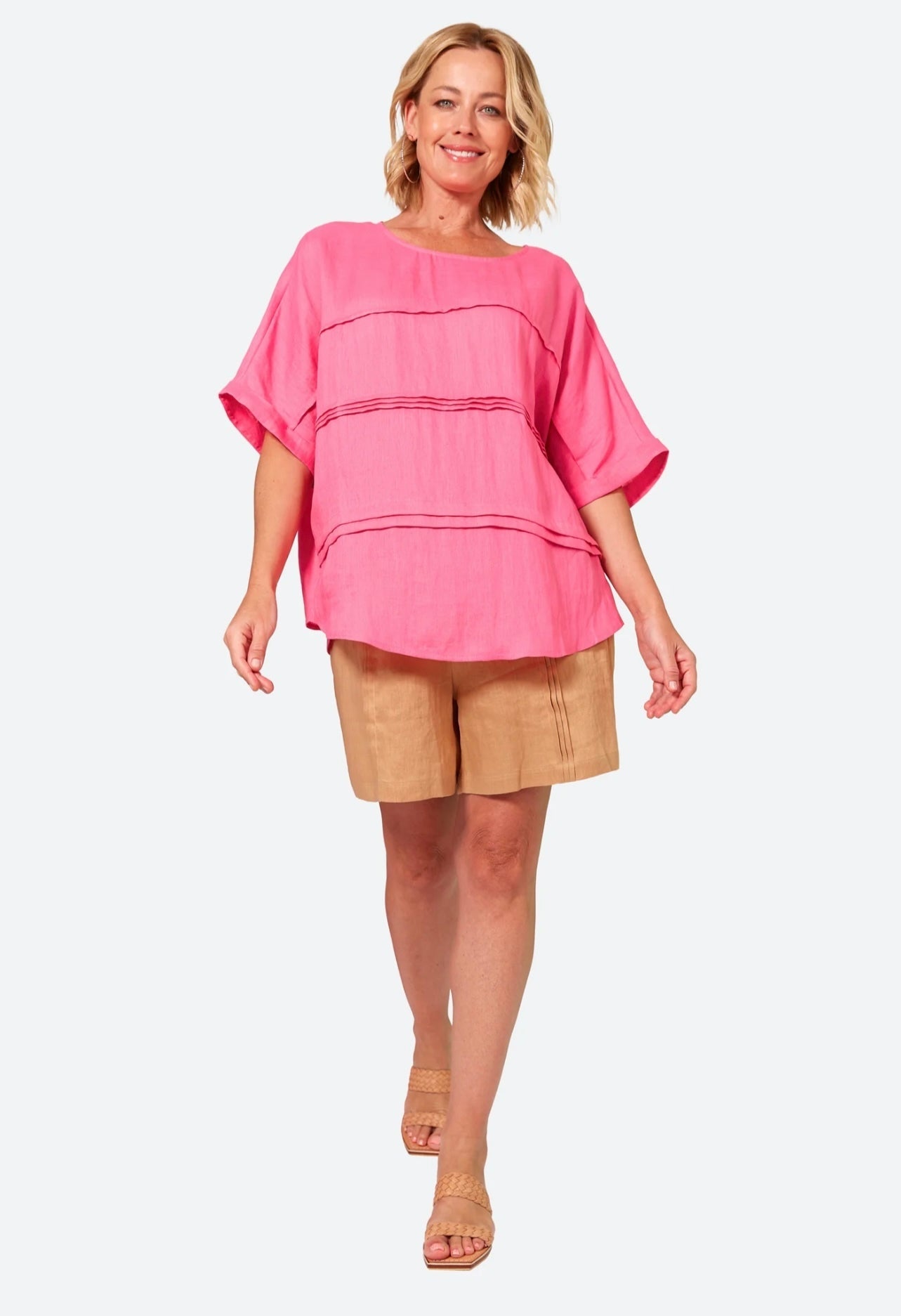 La Vie Pintuck Top ~ Candy