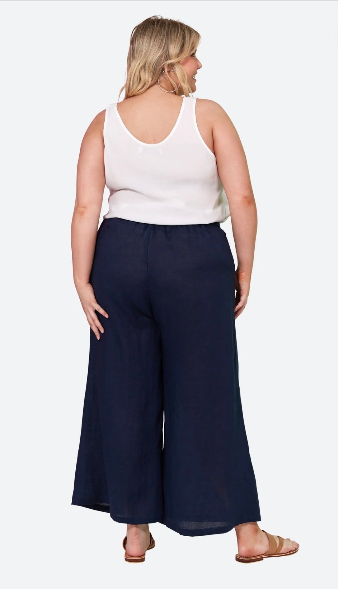 La Vie Crop Pant ~ Sapphire