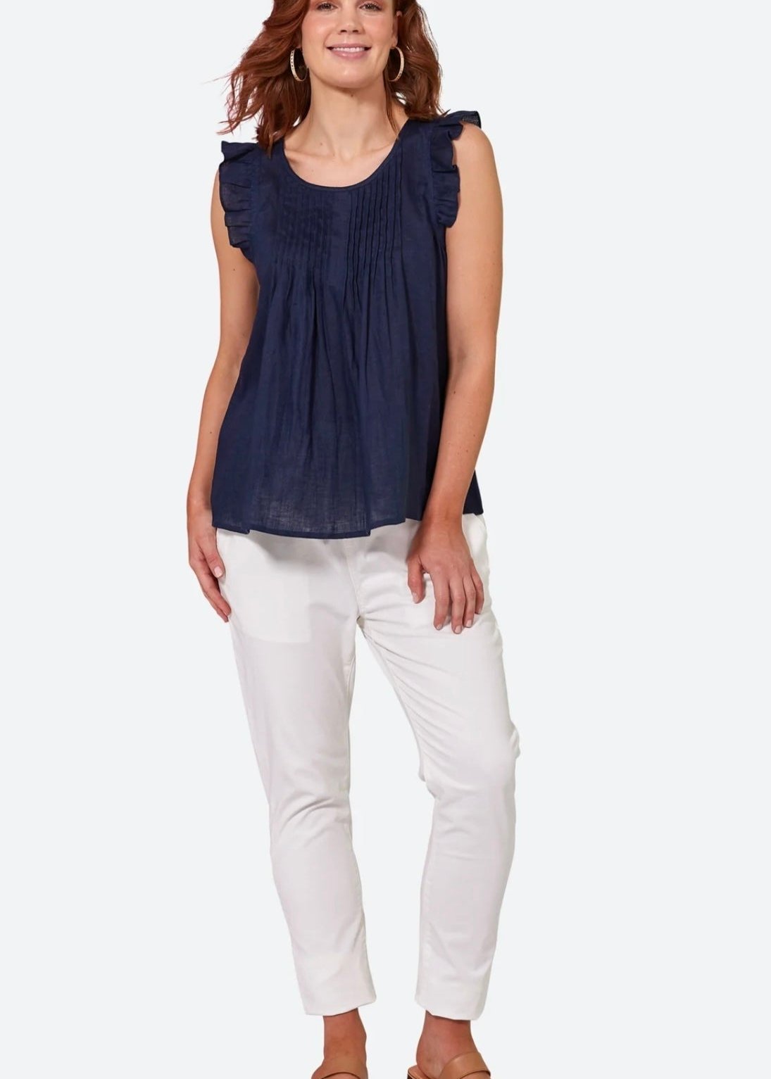 La Vie Frill Top ~ Sapphire