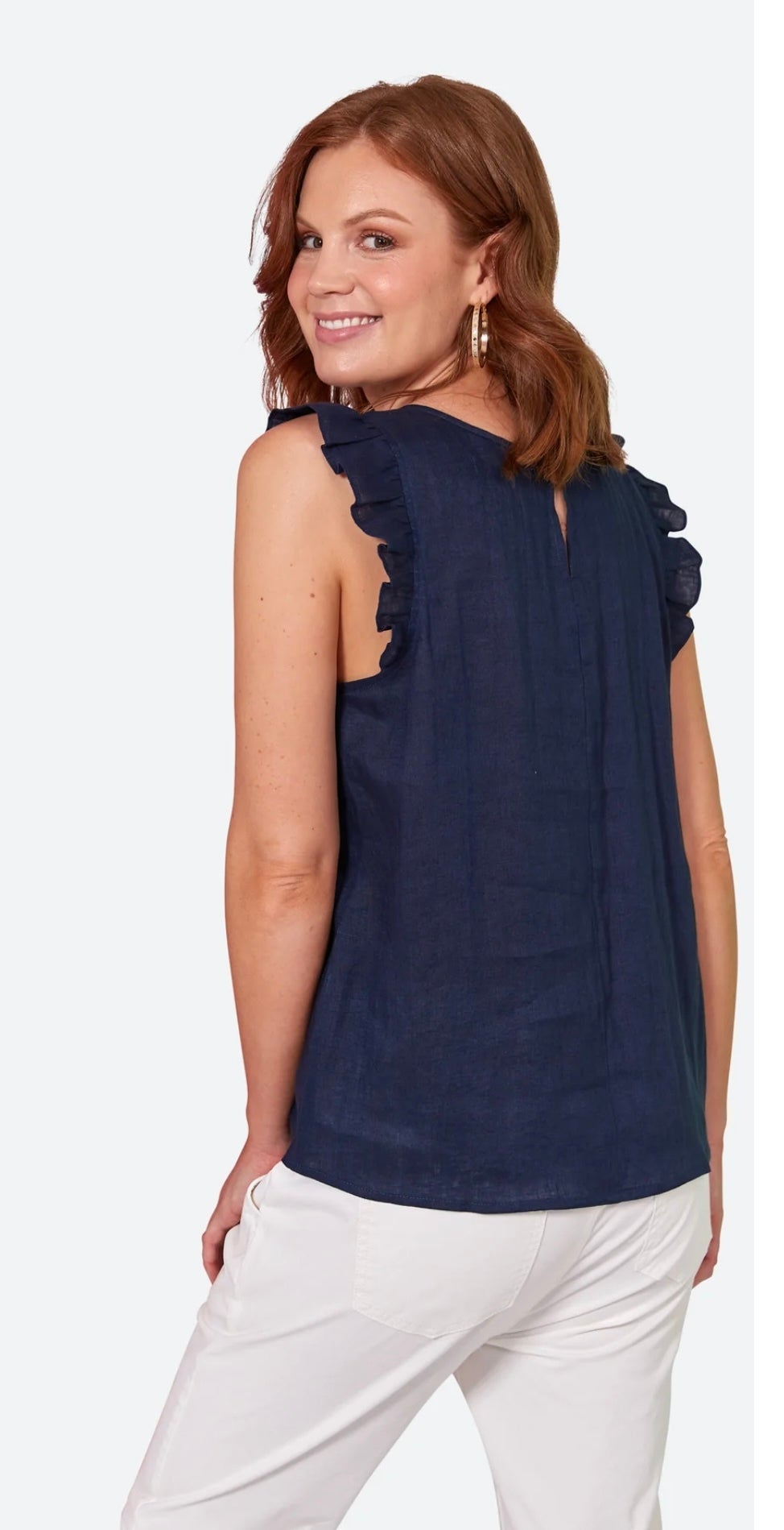 La Vie Frill Top ~ Sapphire