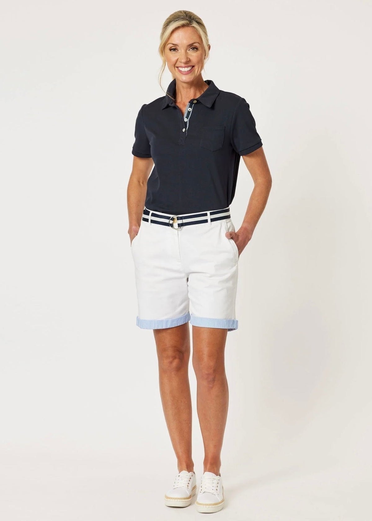 Cotton Polo T-Shirt ~  Midnight