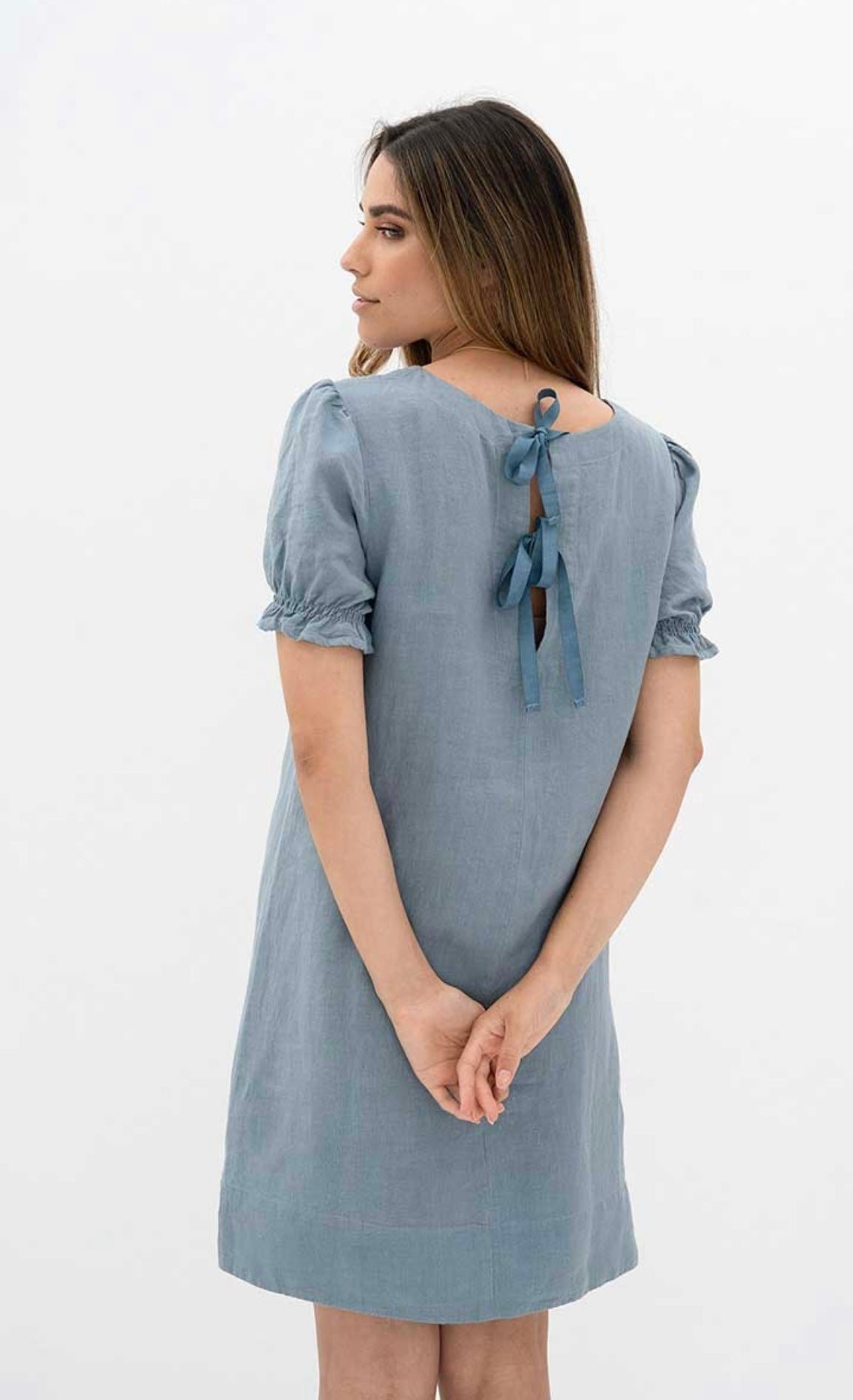 Sana Shift Dress ~ Storm Blue
