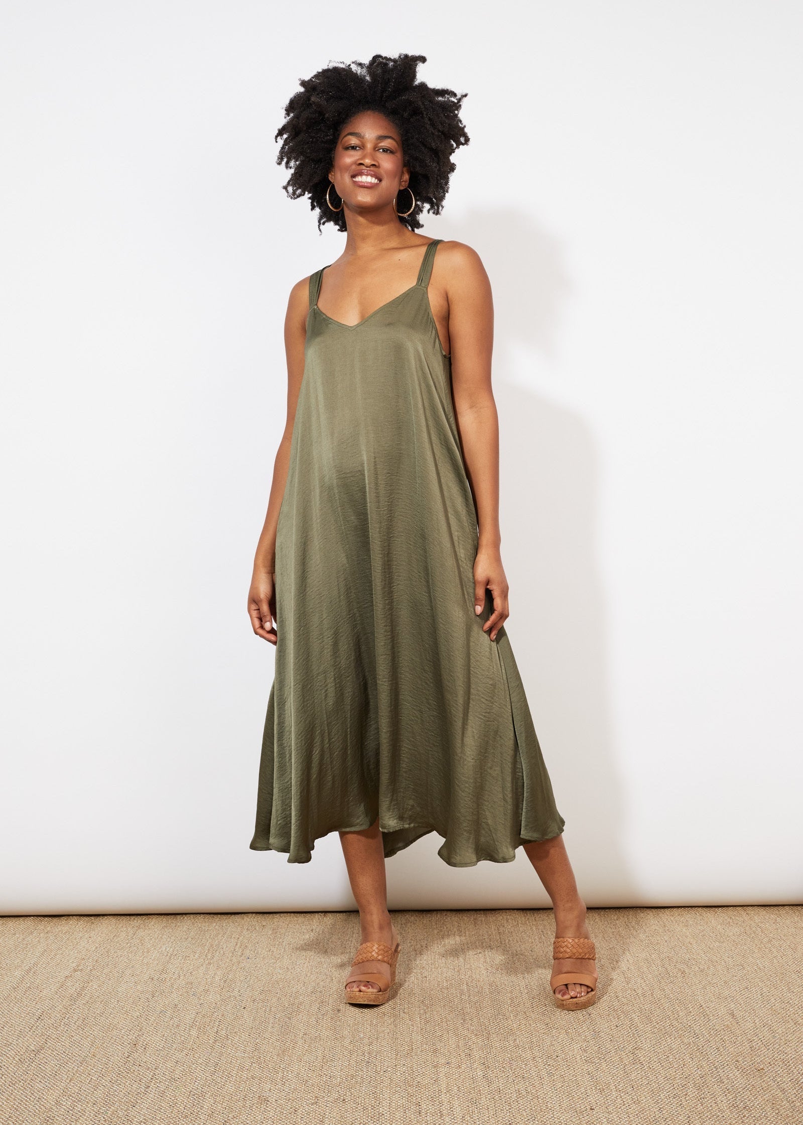 Barbados Tank Maxi ~ Khaki
