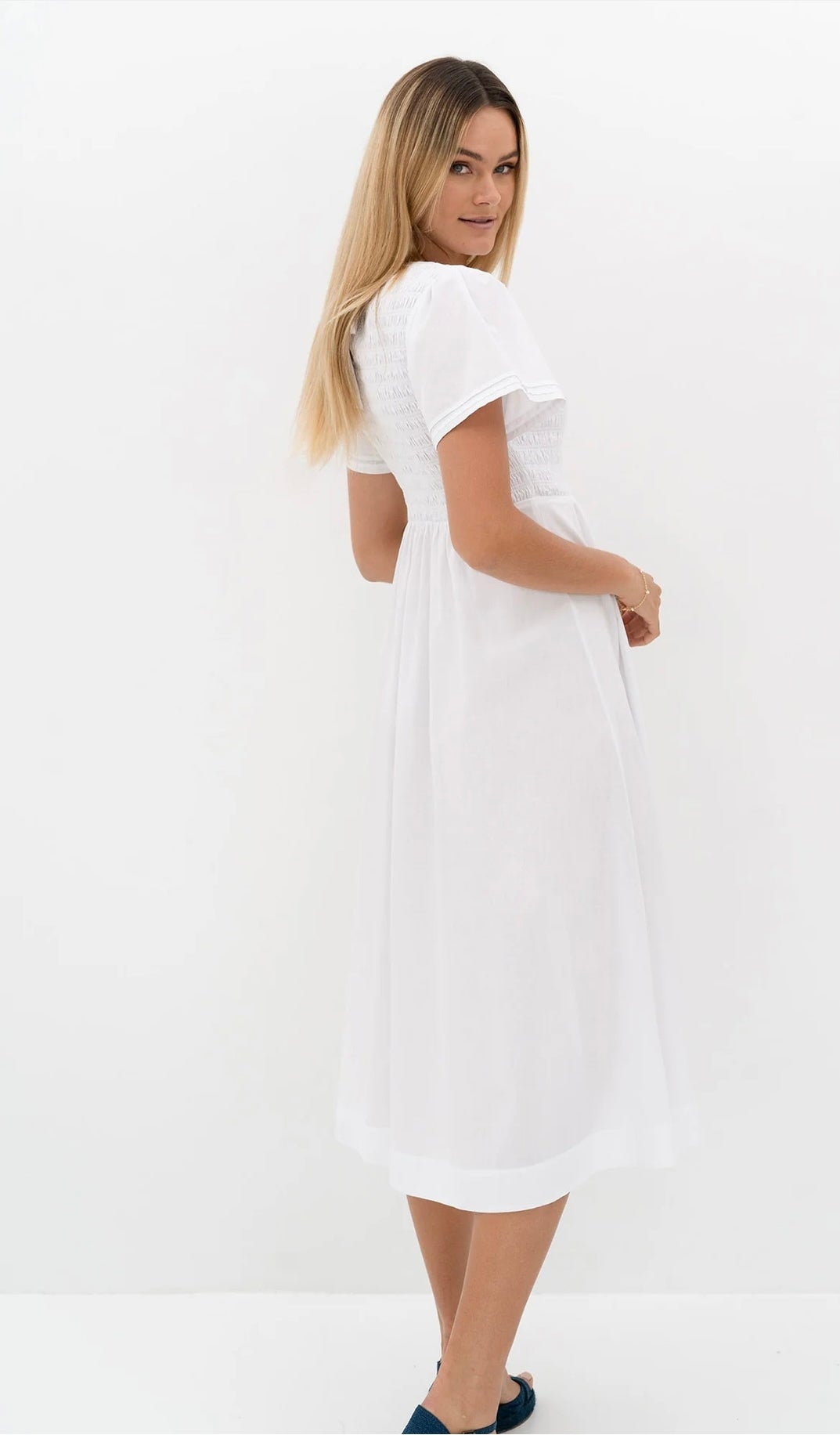 Waverly Dress ~ White