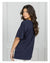 Jodie V Neck Tee ~ Navy