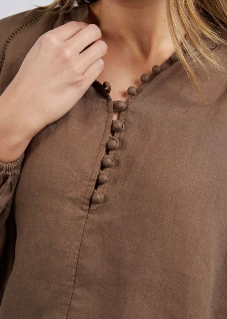 Sardinia Blouse ~ Cafe Noir