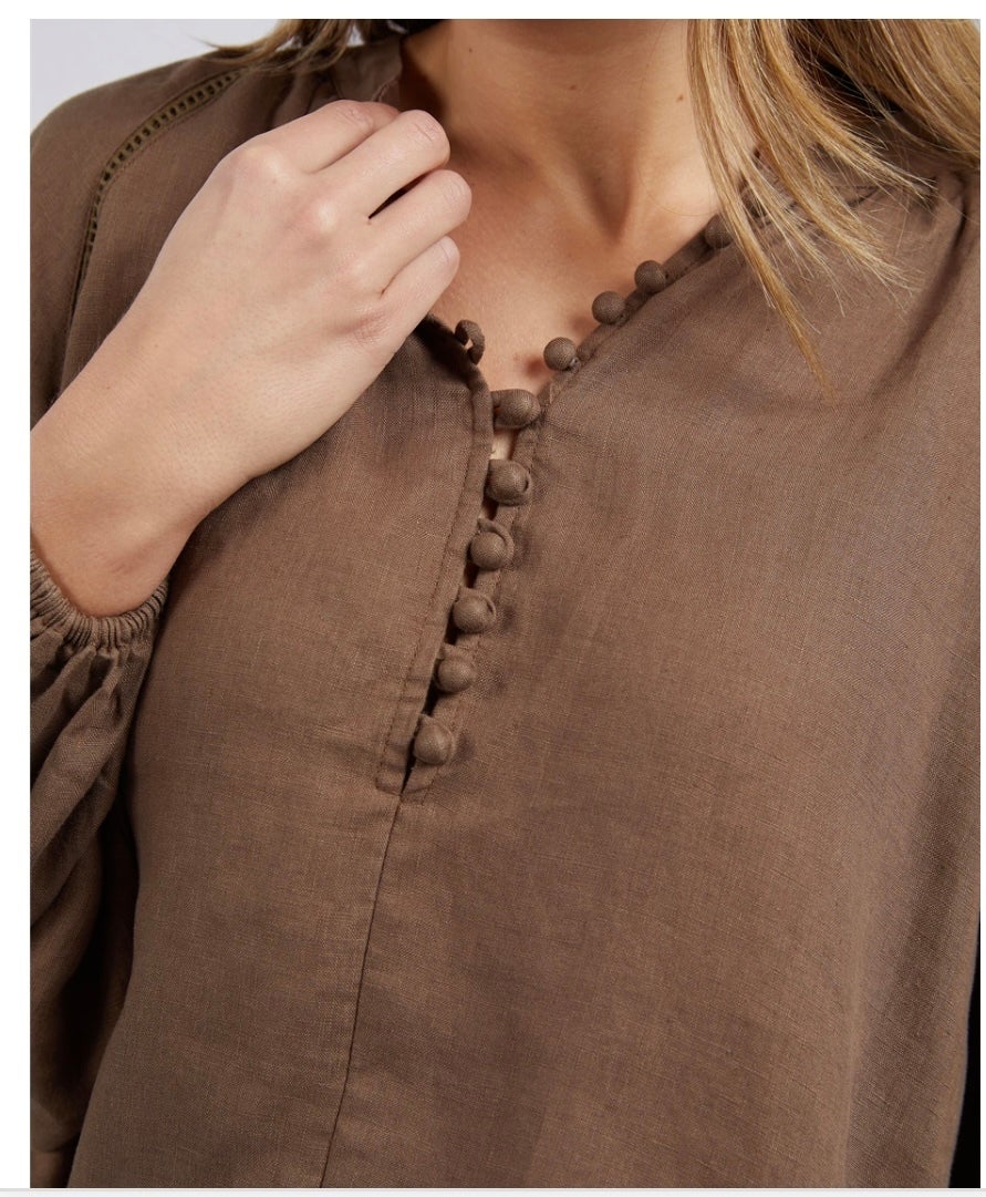 Sardinia Blouse ~ Cafe Noir