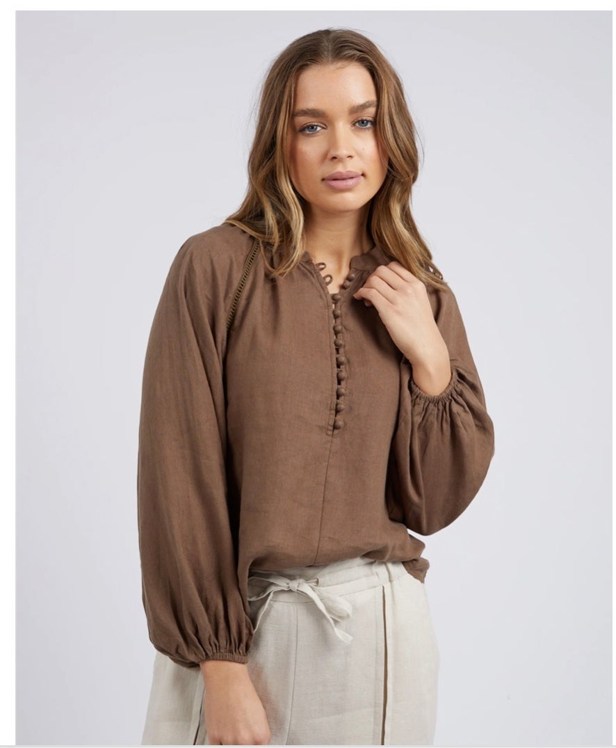 Sardinia Blouse ~ Cafe Noir
