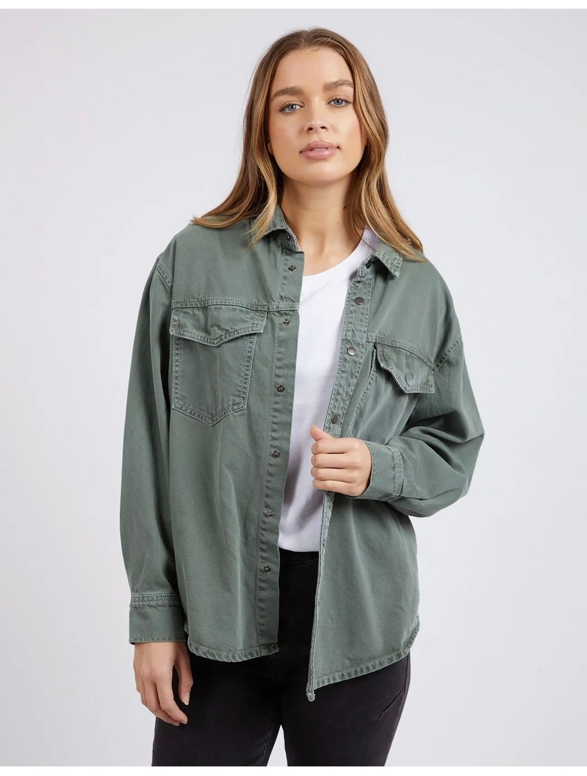 Daisy Overshirt ~ Sage Green