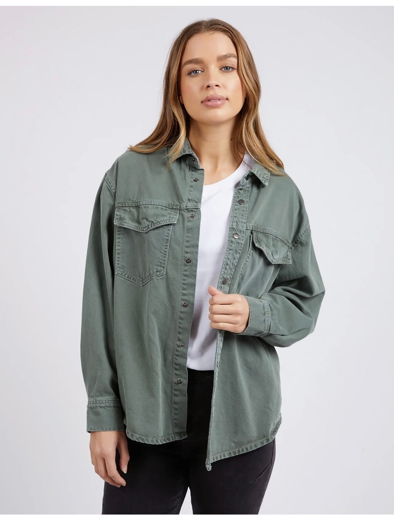 Daisy Overshirt ~ Sage Green