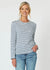 Riviera Stripe Tee ~ Blue/White