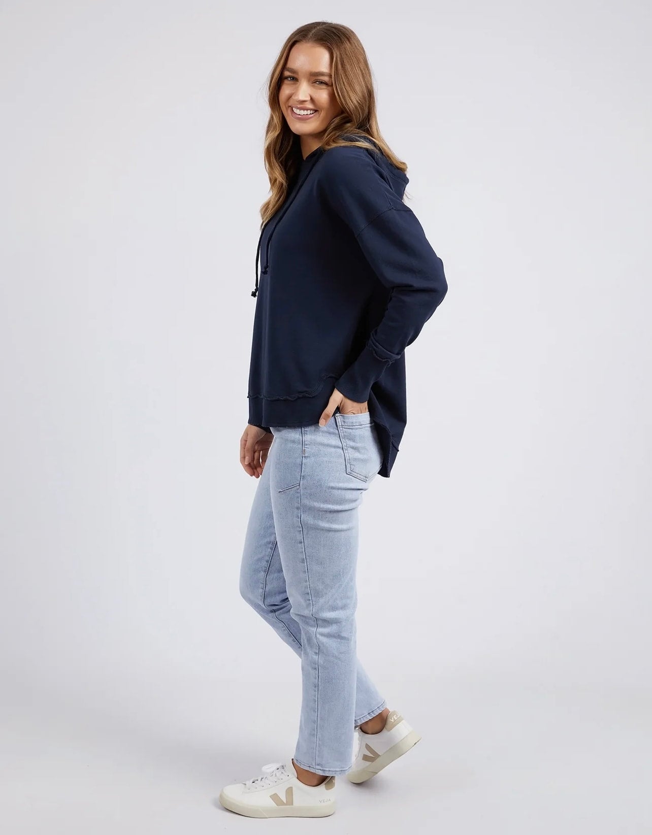 Sigrid Hoodie ~ Dark Sapphire