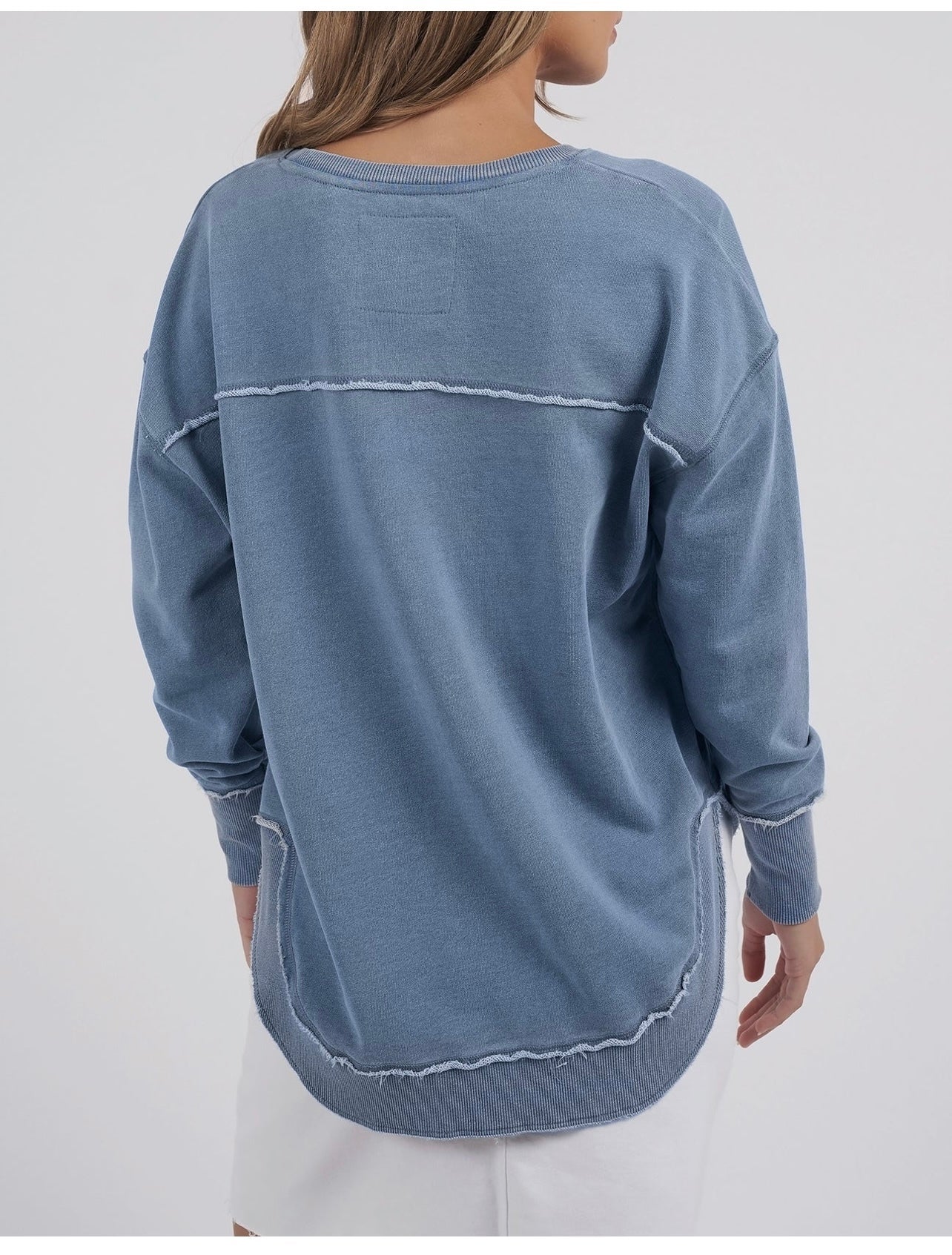Simplified Crew ~ Washed Blue