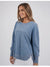 Simplified Crew ~ Washed Blue