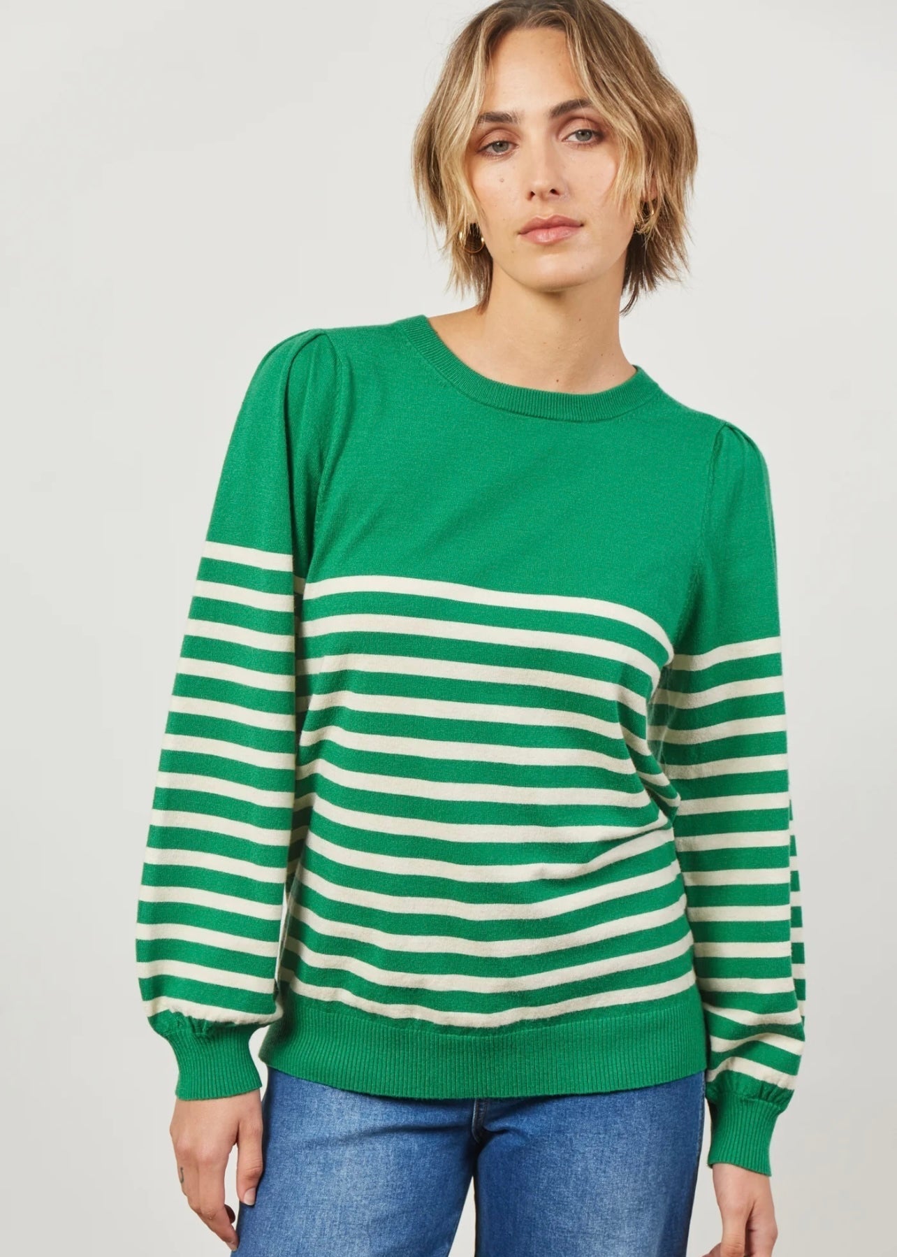 Cosmo Stripe Jumper ~ Meadow