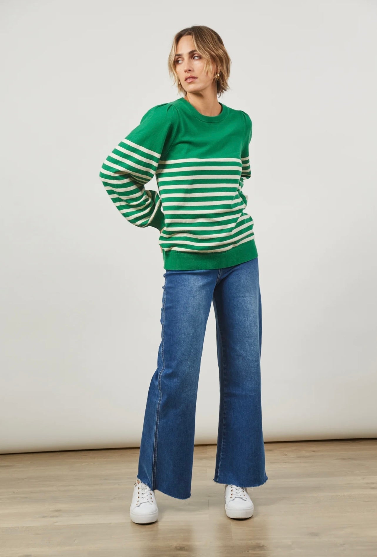 Cosmo Stripe Jumper ~ Meadow