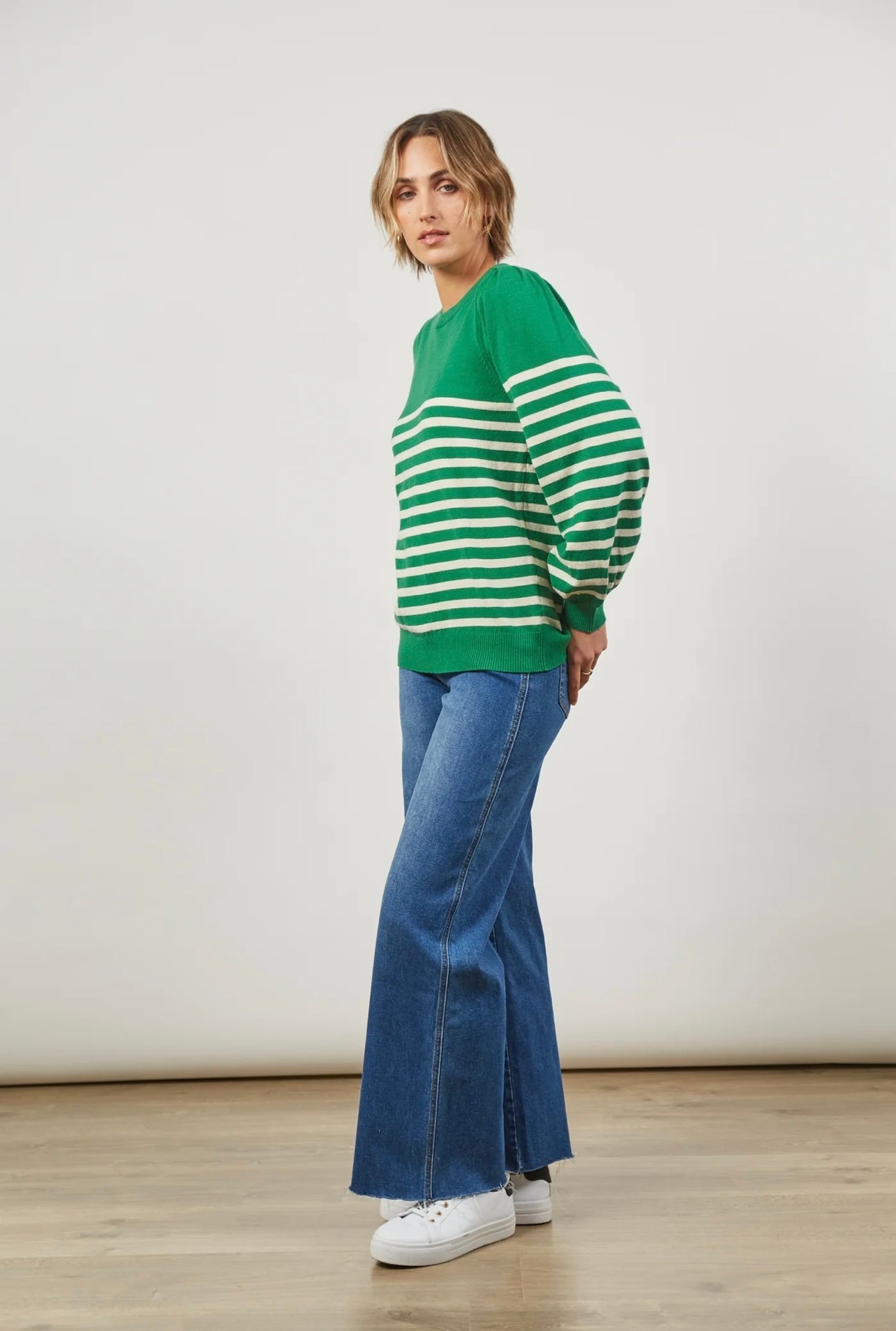 Cosmo Stripe Jumper ~ Meadow