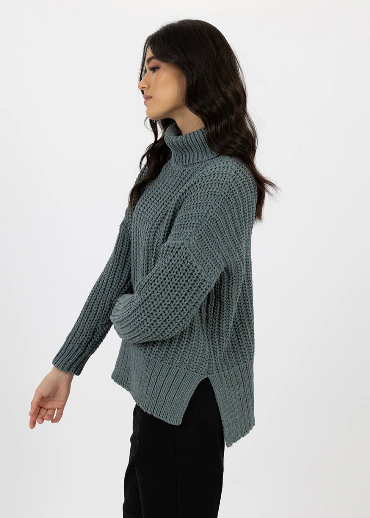 Jordie Jumper ~ Petrol