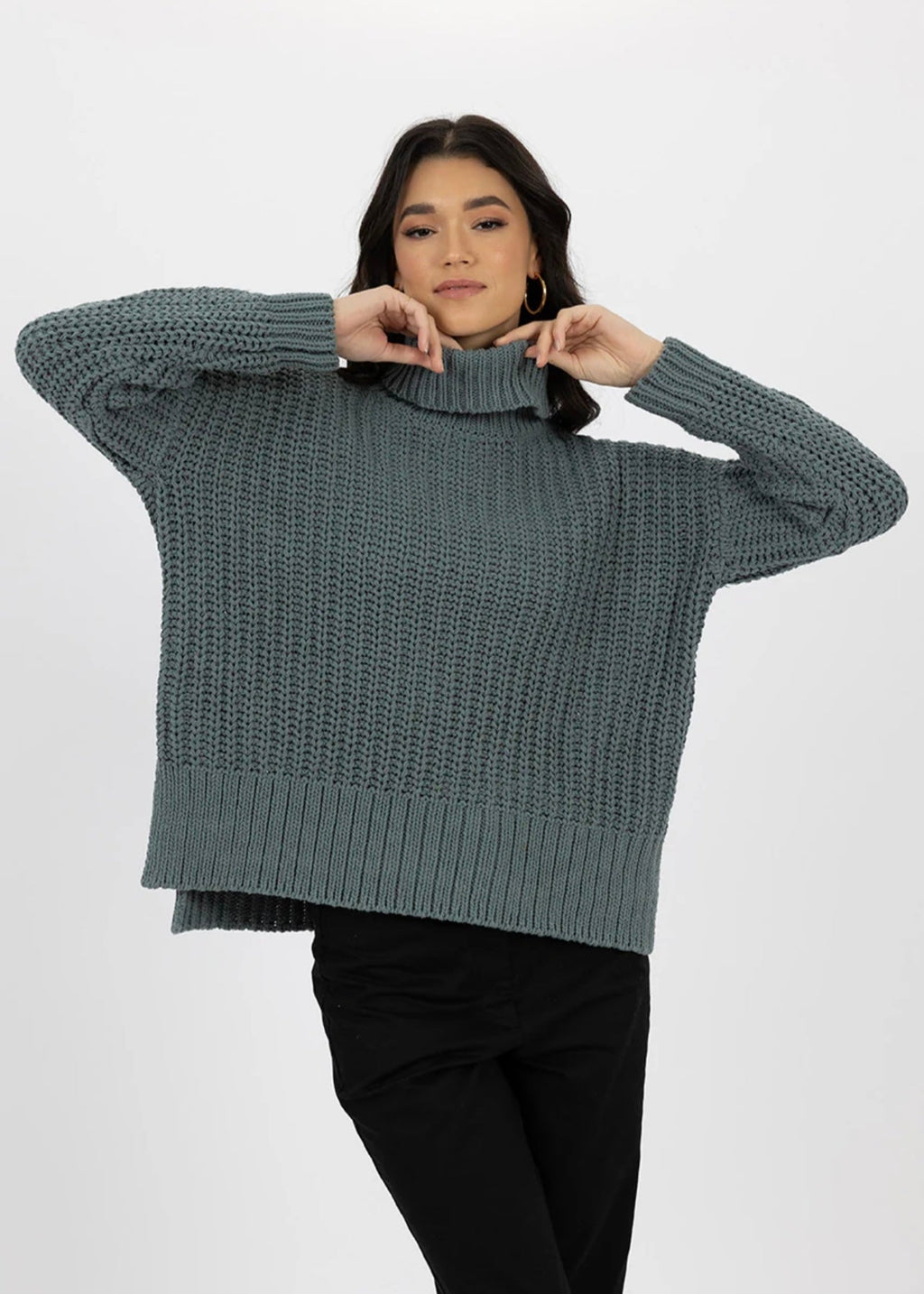 Jordie Jumper ~ Petrol