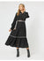 Roma Trim Dress ~ Black