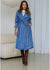 Evie Denim Trench ~ Mid Blue