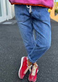 Stonewash Track Jean ~ Denim