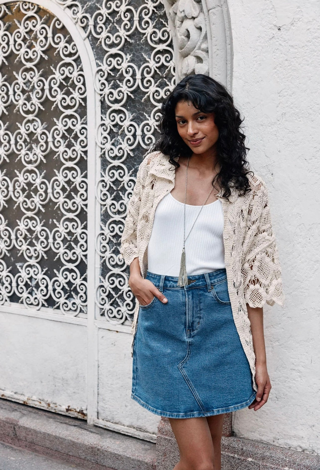 Margot Denim Skirt ~ Denim