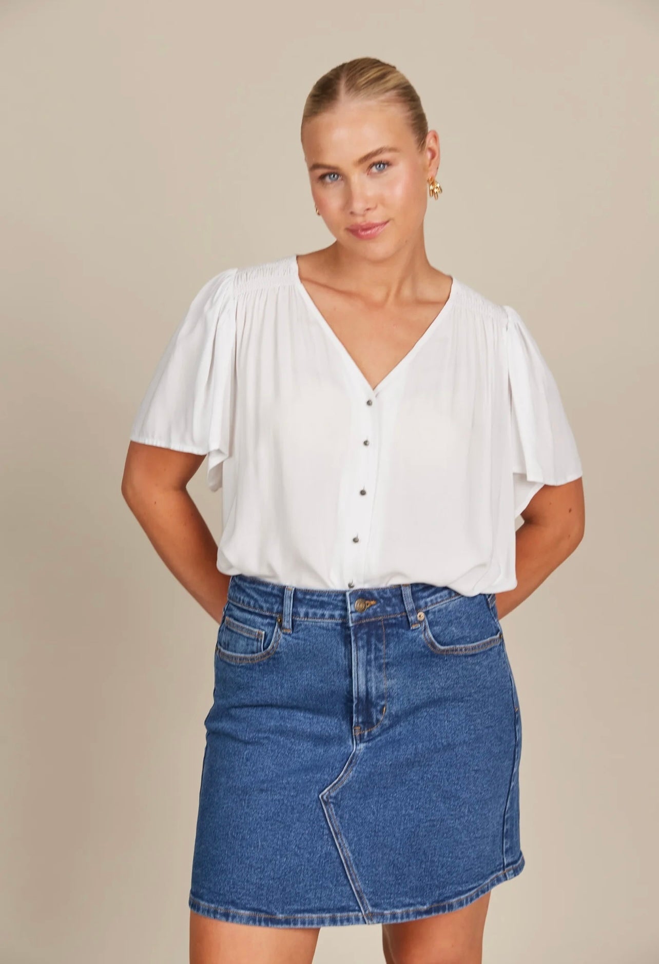 Margot Denim Skirt ~ Denim