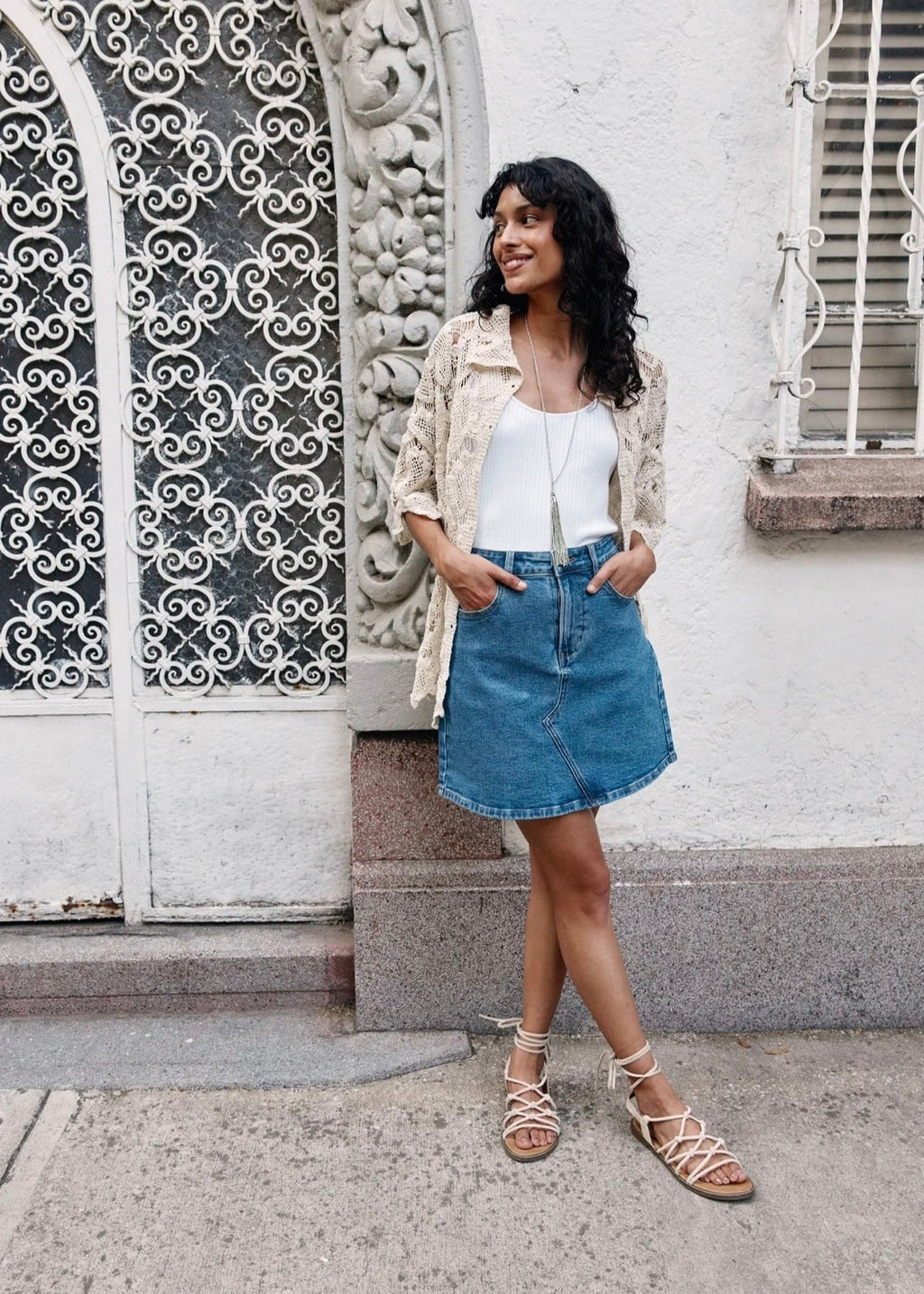 Margot Denim Skirt ~ Denim