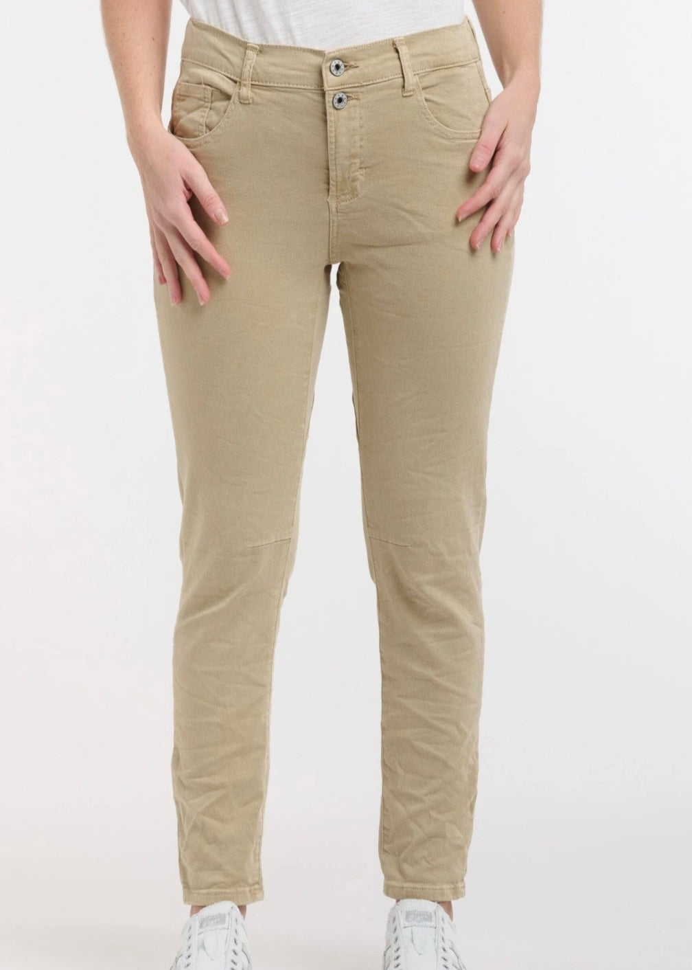 Emma Stretch Jean ~ Light Clay