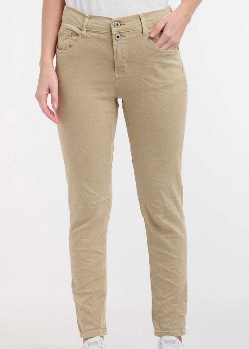 Emma Stretch Jean ~ Light Clay
