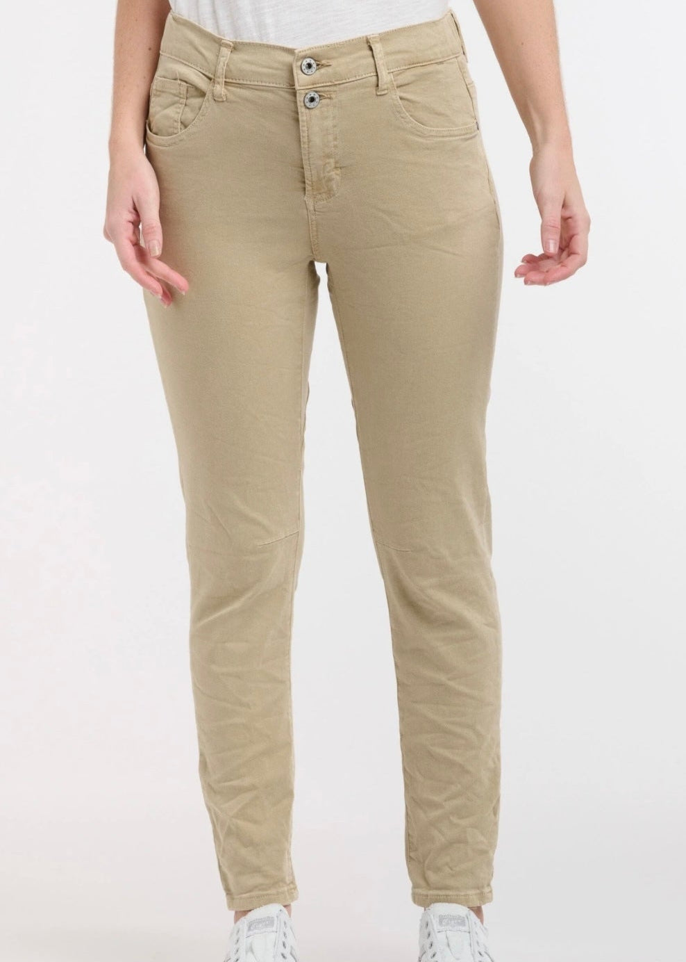 Emma Stretch Jean ~ Light Clay