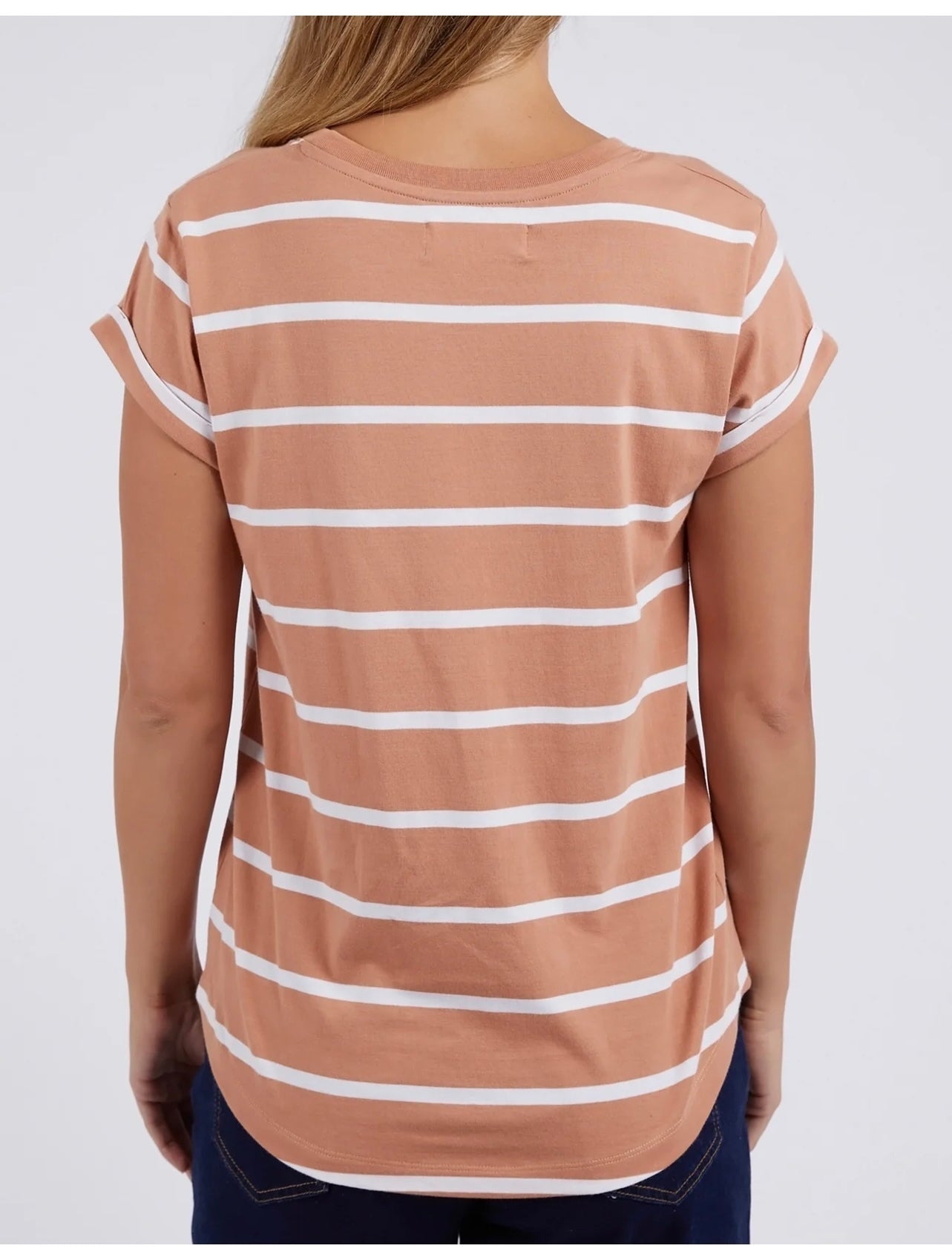 Manly Stripe Tee ~ Clay
