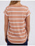 Manly Stripe Tee ~ Clay