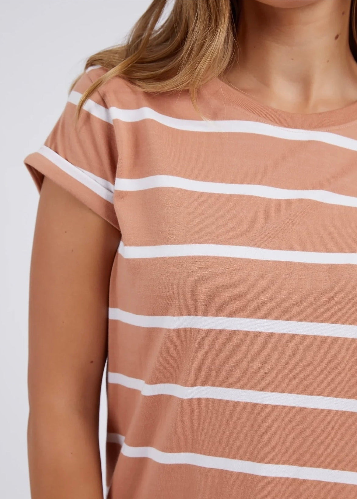 Manly Stripe Tee ~ Clay